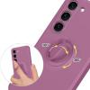 Силиконов твърд гръб TPU кейс / Case Magnetic Finger Ring Car Holder / за Samsung Galaxy A36 - Лилав
