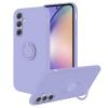 Силиконов твърд гръб TPU кейс / Case Magnetic Finger Ring Car Holder / за Samsung Galaxy A36 - Светлолилав