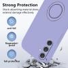 Силиконов твърд гръб TPU кейс / Case Magnetic Finger Ring Car Holder / за Samsung Galaxy A36 - Светлолилав