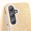 Силиконов калъф / гръб / кейс за Samsung Galaxy S26 - златист / брокат