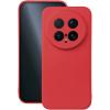 Силиконов калъф / кейс / за Honor Magic 8 Pro / Magic8 Pro - червен гръб със защита за камерата