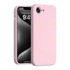 Силиконов калъф / кейс / Nano TPU за Apple iPhone 16e - светлорозов гръб със защита за камерата