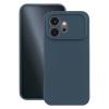 Силиконов калъф / кейс за Honor 600 - Тъмносин гръб със защита за камерата