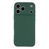Силиконов калъф / гръб / TPU кейс за Apple iPhone 17 Pro Max (6.9) - тъмнозелен гръб със защита за камерата