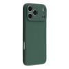 Силиконов калъф / гръб / TPU кейс за Apple iPhone 17 Pro Max (6.9) - тъмнозелен гръб със защита за камерата