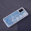 Луксозен твърд гръб / кейс / 3D Water Case за Samsung Galaxy A14 4G / A14 5G - прозрачен кейс с течен брокат / син