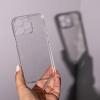 Луксозен силиконов калъф / кейс / Crystal Case TPU за Apple iPhone 17 Pro (6.3) - прозрачен / брокат