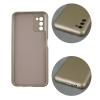 Луксозен силиконов калъф / гръб / TPU кейс Metallic Cover за Samsung Galaxy A13 5G / A04s - златист със защита за камерата