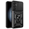 Силиконов твърд кейс Defender Slide за Samsung S26 FE - Черен