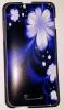 Силиконов калъф / гръб / TPU за Microsoft Lumia 640 XL / 640XL - лилав / бели цветя