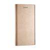 Кожен калъф Bravo Book със стойка за Samsung Galaxy S9 Plus G965 - златист / Flexi