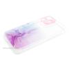 Луксозен силиконов калъф / гръб / TPU кейс Watercolor Marble за Samsung Galaxy S21 Ultra - прозрачен / лилави нишки