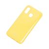 Силиконов калъф / гръб / TPU MOLAN CANO Jelly Case за Samsung Galaxy A20e - жълт / брокат