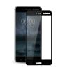3D full cover Tempered glass screen protector Nokia 8 2017 / Извит стъклен скрийн протектор Nokia 8 2017 - черен