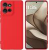 Силиконов калъф / кейс / Nano TPU за Motorola Moto G75 - червен гръб със защита за камерата
