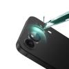 Стъклен протектор / 5D Tempered Glass Camera Lens / за задна камера на Apple iPhone 16e - метални рингове / черен