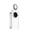 Стъклен протектор / 5D Tempered Glass Camera Lens / за задна камера на Apple iPhone 16e - метални рингове / сребрист