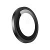 Стъклен протектор / 5D Tempered Glass Camera Lens / за задна камера на Apple iPhone 17 Air (6.9) - метални рингове / черни