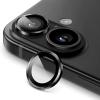 Стъклен протектор / 5D Tempered Glass Camera Lens / за задна камера на Apple iPhone 17 (6.3) - метални рингове