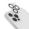 Стъклен протектор / 5D Tempered Glass Camera Lens / за задна камера на Apple iPhone 12 Pro 6.1''- прозрачен / черни рингове