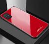 Луксозен стъклен твърд гръб за Samsung Galaxy A71 – червен