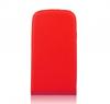 Кожен калъф Flip тефтер Flexi със силиконов гръб за HTC Desire 510 - червен