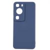 Силиконов калъф / гръб / кейс TPU Silicone Soft Cover case за Huawei P60 Pro - тъмносин със защита за камерата