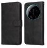Луксозен кожен калъф Magnet Book със стойка за Xiaomi 17 Ultra - черен