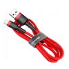 Оригинален USB кабел BASEUS Cafule Cable Lightning за зареждане и пренос на данни - червен
