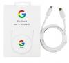 Оригинален USB кабел Google Cable за зареждане и пренос на данни / USB-C to USB-C 30W 1m - бял