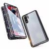 Магнитен калъф Bumper Case 360° FULL за Samsung Galaxy Note 10 N970 - прозрачен / черна рамка