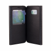 Кожен калъф S-View Flip Cover тефтер Sunix за Samsung Galaxy S7 Edge G935 - черен
