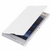 Кожен калъф Flip тефтер за Sony Xperia C - бял