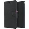 Кожен калъф Flip тефтер със стойка MERCURY Fancy Diary за Huawei Mate 20 Lite - черен