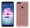 Луксозен твърд гръб за Huawei Y7 Prime 2018 - Rose Gold / Grid