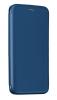 Луксозен кожен калъф Flip тефтер със стойка OPEN за Samsung Galaxy S22 5G - син