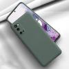 Луксозен силиконов калъф / гръб / Nano TPU за Samsung Galaxy S21 - тъмно зелен
